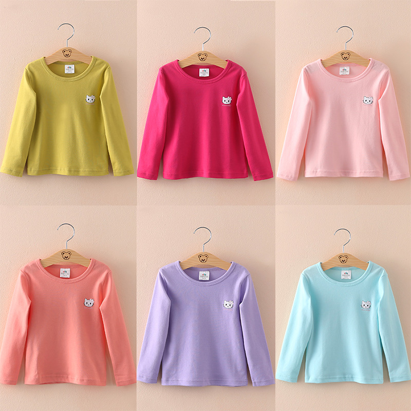 寶寶貓咪打底衫 秋裝韓版新款童裝女童裝兒童卡通T恤tx-6072