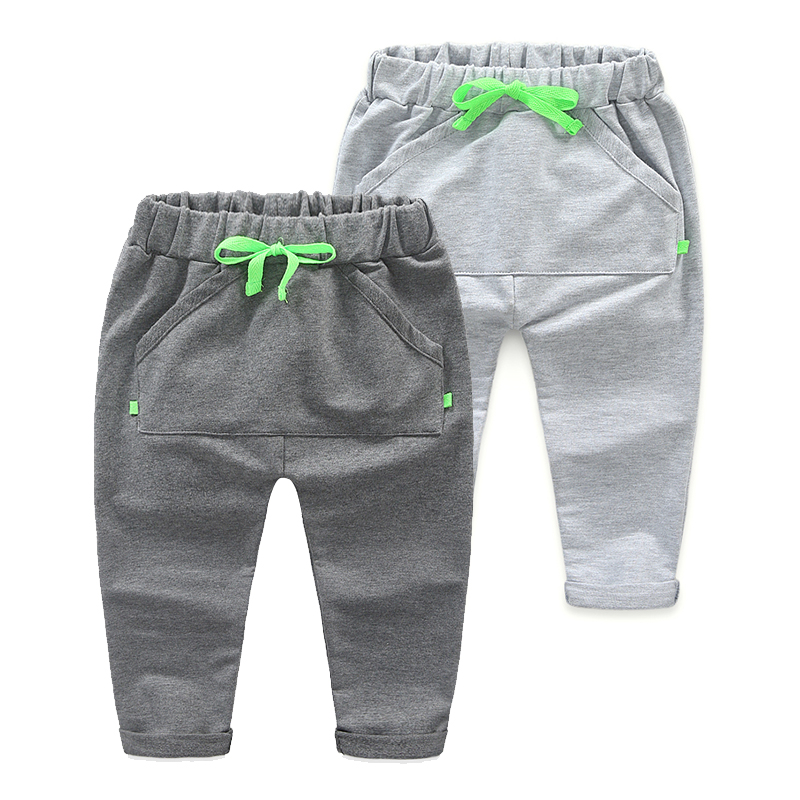 寶寶抽繩休閑褲 秋裝韓版新款男童童裝 兒童純色褲子kz-7410