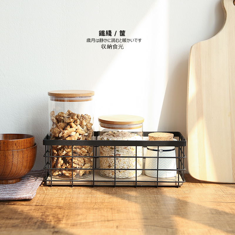 日用百貨新款zakka鐵藝收納筐創意宿舍神器收納籃置物架